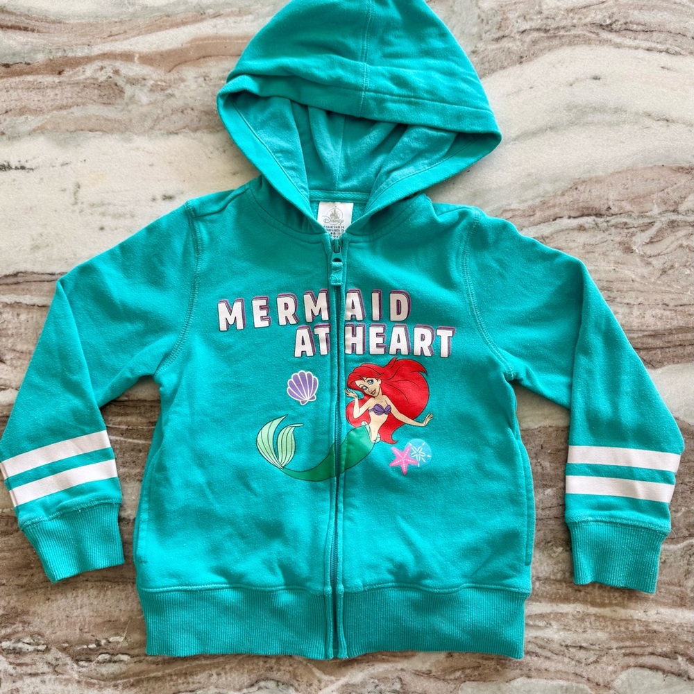 Mermaid At Heart Kids Hoodie - Teal